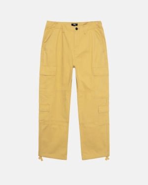 Stussy Ripstop Surplus Pantaloni Cargo Sulphur | 164URAHSB