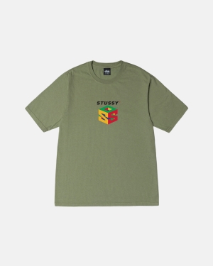 Stussy S64 Pigment Dyed Magliette Running Artichoke | 641QNAPGE