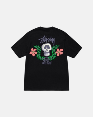 Stussy Skull Crest Magliette Running Nere | 369KWSDVM