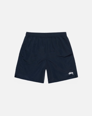 Stussy Stock Acqua Pantaloncini Blu Marino | 572LOSPMA