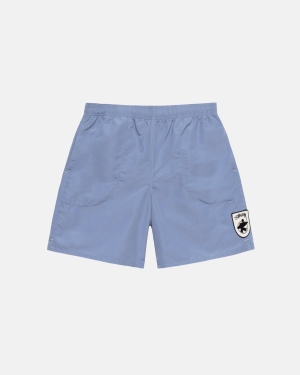 Stussy Surfman Patch Acqua Pantaloncini Blu | 051GVNBUF