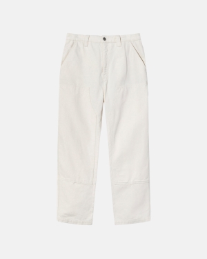 Stussy Tela Lavoro Pantaloni Beige | 517POQKYB