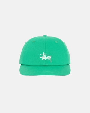 Stussy Washed Stock Low Pro Berretti Verdi Chiaro | 627DJUPNZ